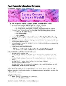 2022 Fleet Spring Concert is next week